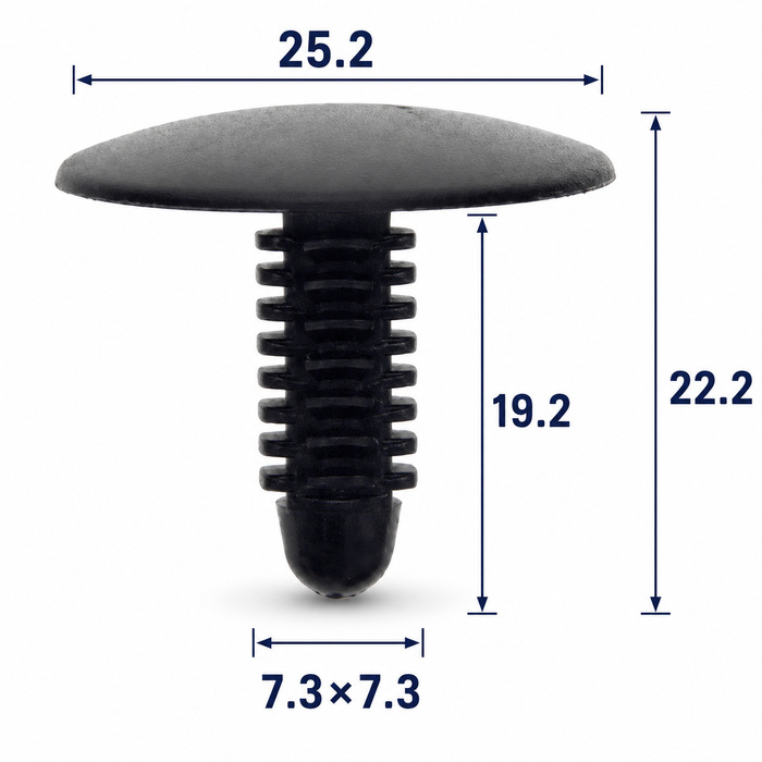 Клипса пластиковая для Chrysler, Ford. 8mm ОЕМ: 4381395, 6501086, 388904S . (брызговики, внутренняя отделка). Клипса пластиковая для Chrysler, Ford. 8mm ОЕМ: 4381395, 6501086, 388904S . (брызговики, внутренняя отделка).