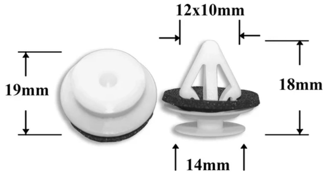 Клипса пластиковая для Mazda ОЕМ: G18K51SJ3, NE51-51-SJ3A, 90044-67558 . (отделка). Клипса пластиковая для Mazda ОЕМ: G18K51SJ3, NE51-51-SJ3A, 90044-67558 . (отделка).
