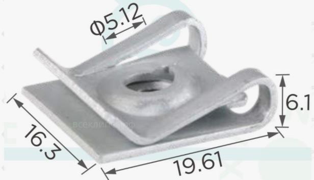 Автомобильные закладные скобы гайки Renault 7703046049, 7703046145